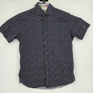 Robert‎ Graham Shirt Mens Large Modern Americana Button Up Black Preppy Casual